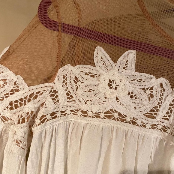 For Love & Lemons Carmine Lace White Top - Picture 5 of 9